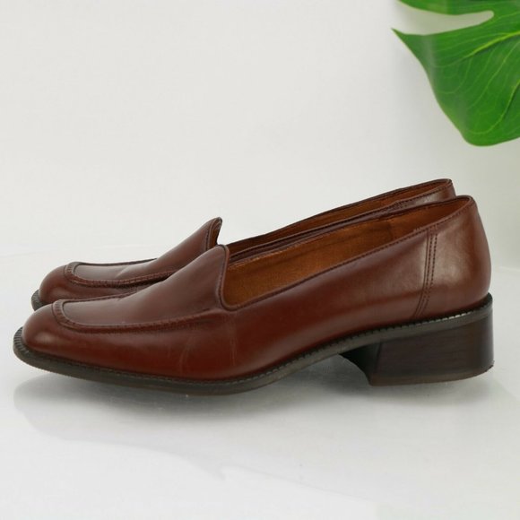 Ipanema Brazil Women Anise Loafer Slip On Size 8.5 Brown Leather Business Casual - Picture 8 of 12